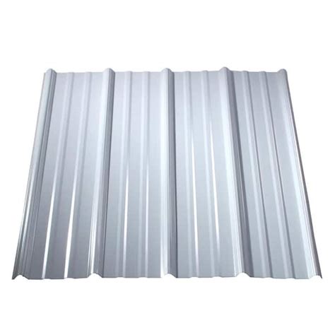 white sheet metal prices|residential white metal roof.